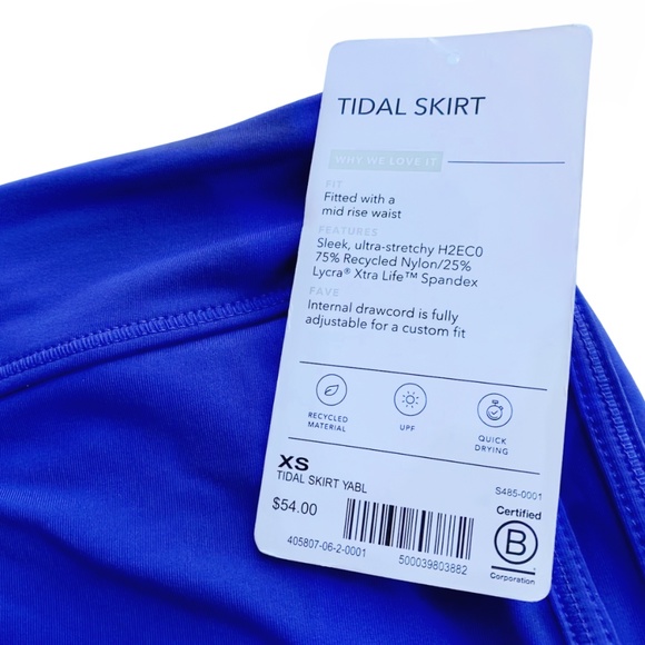 Athleta Women's Blue Swim Skort - Picture 6 of 7